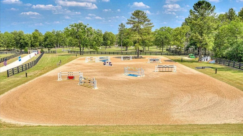 equestrian training area