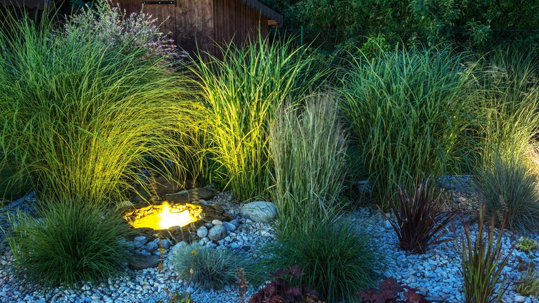 Small outdoor water feature