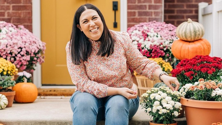 Aubry Bennion at home backyard