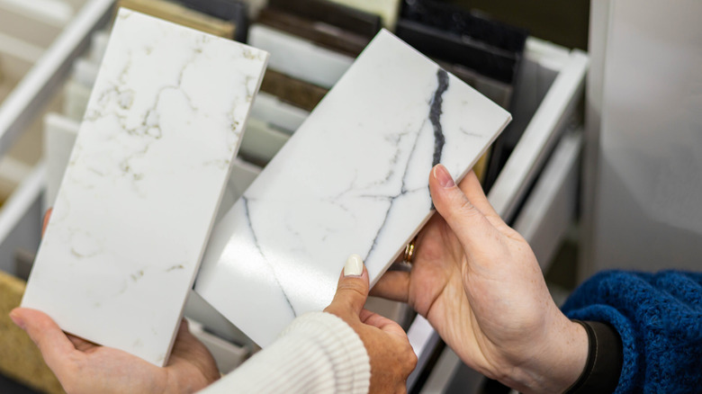 Comparing countertop samples