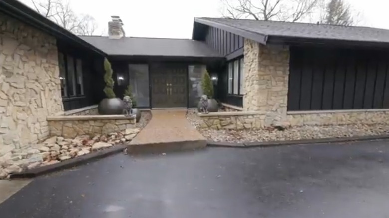 black home with stone work