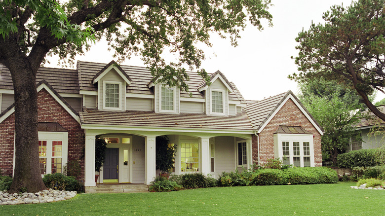 exterior of family home