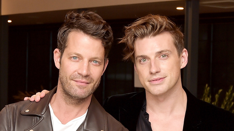 Nate Berkus and Jeremiah Brent posing