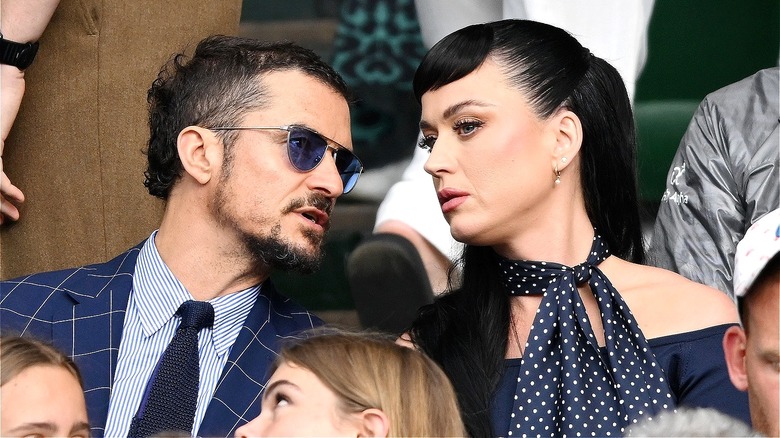 Orlando Bloom, Katy Perry speaking