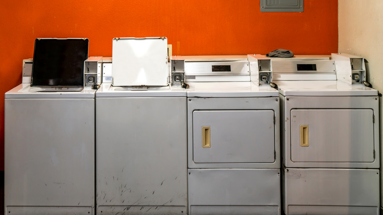 old washing and drying appliances