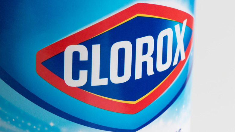 Close up of Clorox label