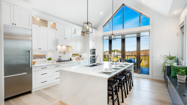 modern kitchen with natural light