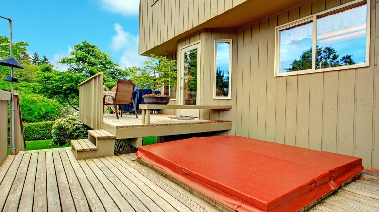 Multi-level deck with furniture