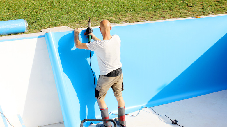 welding a vinyl pool liner