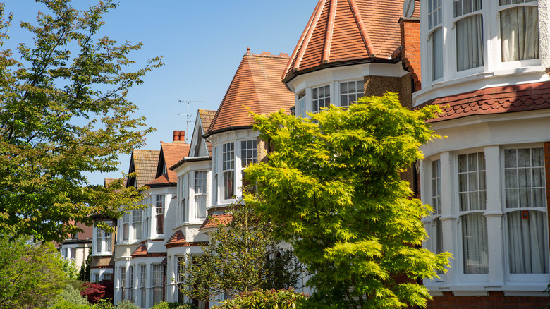 wooden bay windows