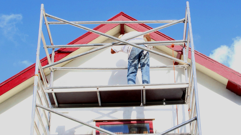 House painter scaffolding