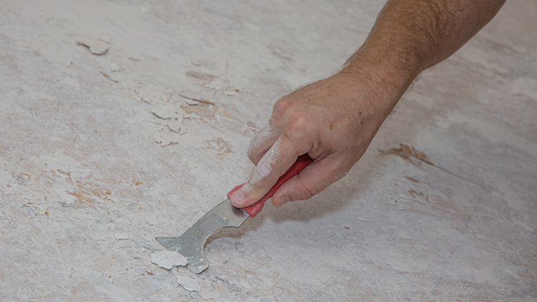 scraping a subfloor