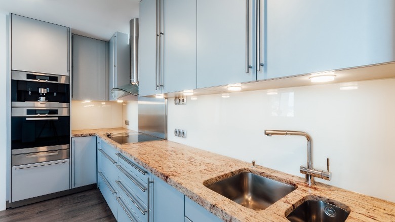 Double oven in luxury kitchen 