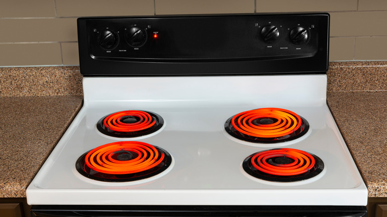 a coil stovetop