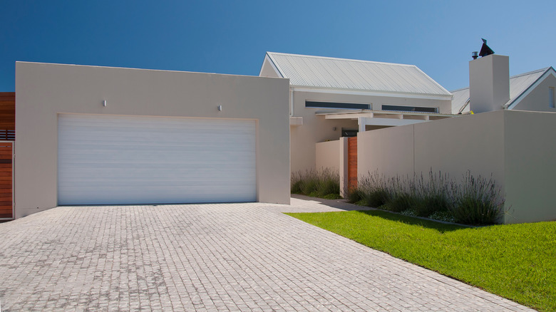 a paver driveway