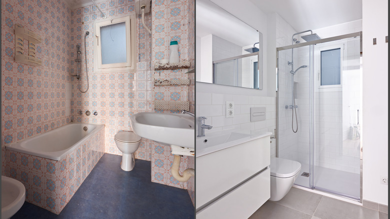 before and after bathroom 