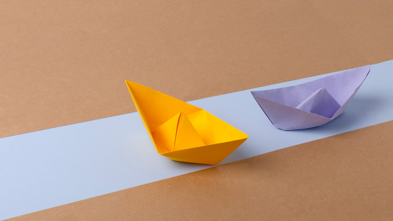 paper boat blocking channel