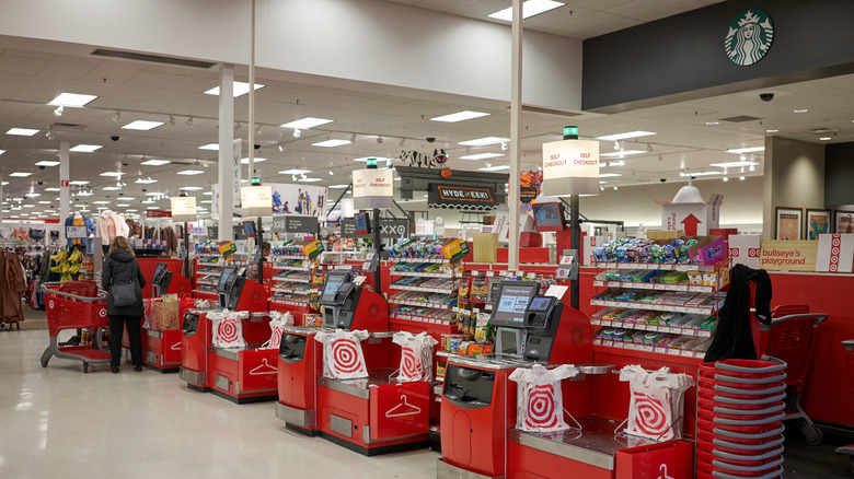 checkout area inside Target