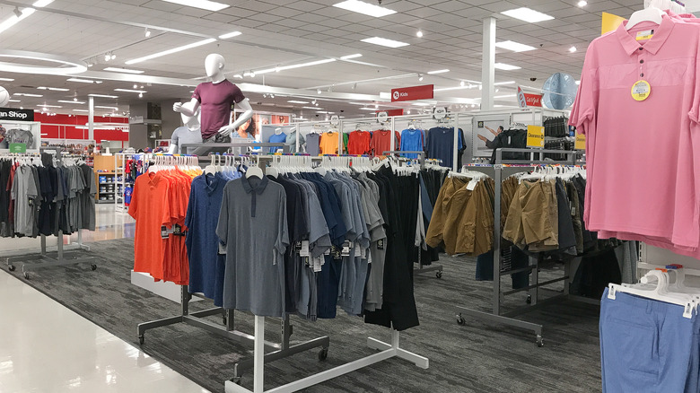 clothing displays in Target