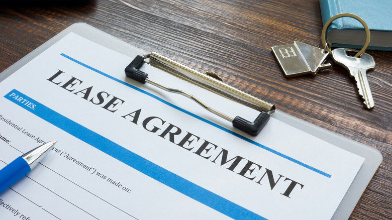 Lease agreement for rental property