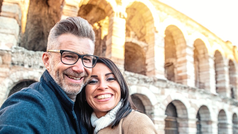 Tourist traveling in Italy