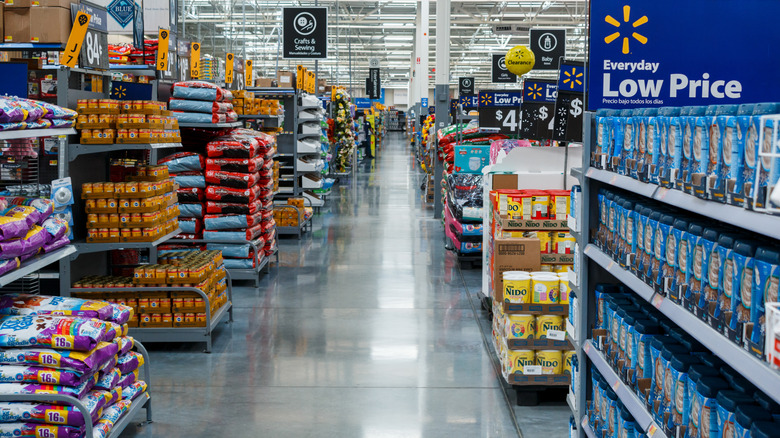 inside a Walmart store