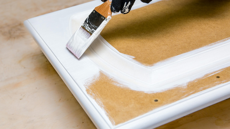 primer on kitchen cabinet door