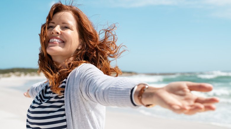 woman experiencing freedom