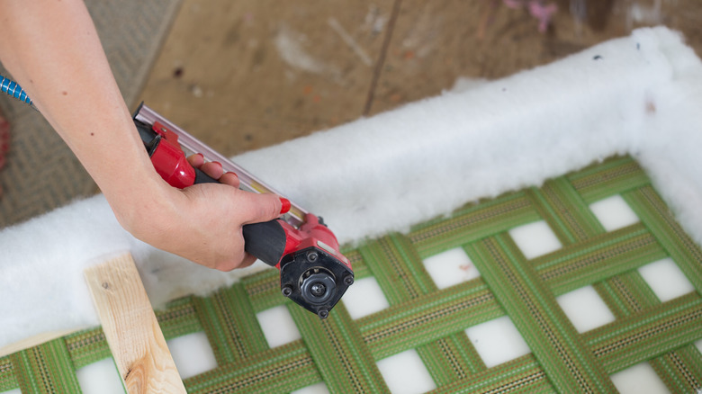 stapling down upholstery