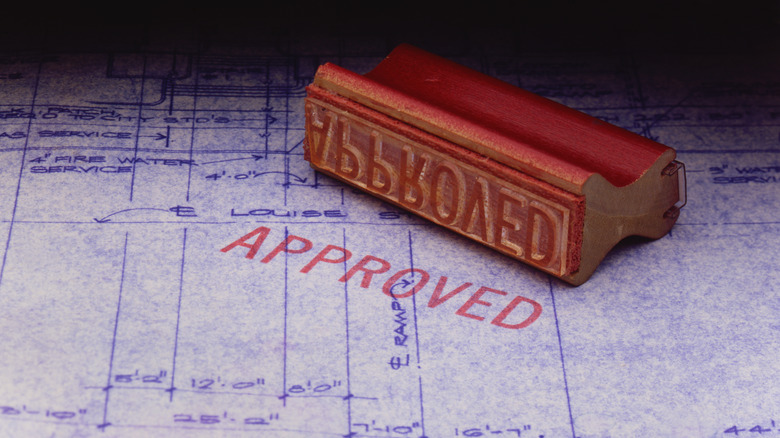 Approved building permit