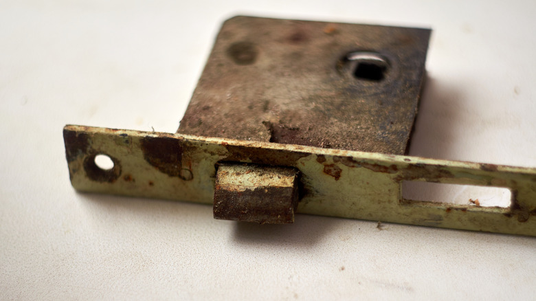 Old mortise door lock