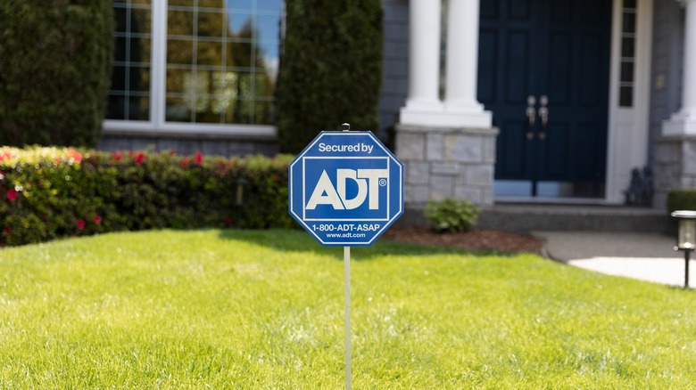 ADT sign in yard