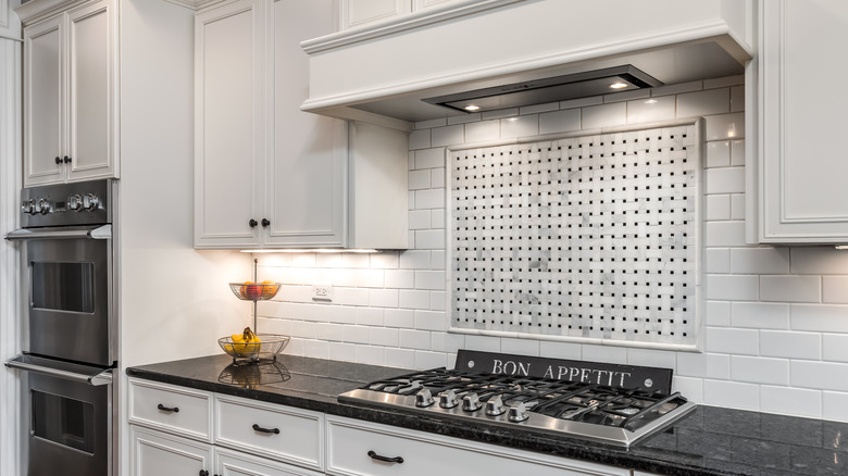 Kitchen with under-cabinet lighting