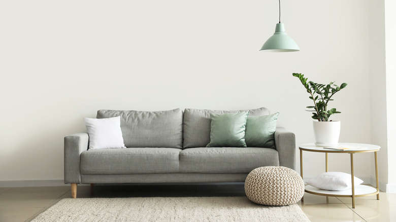 gray structured couch