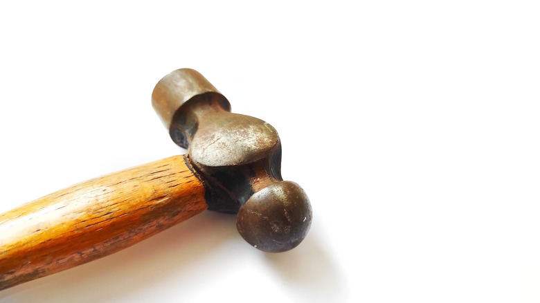 a ball peen hammer