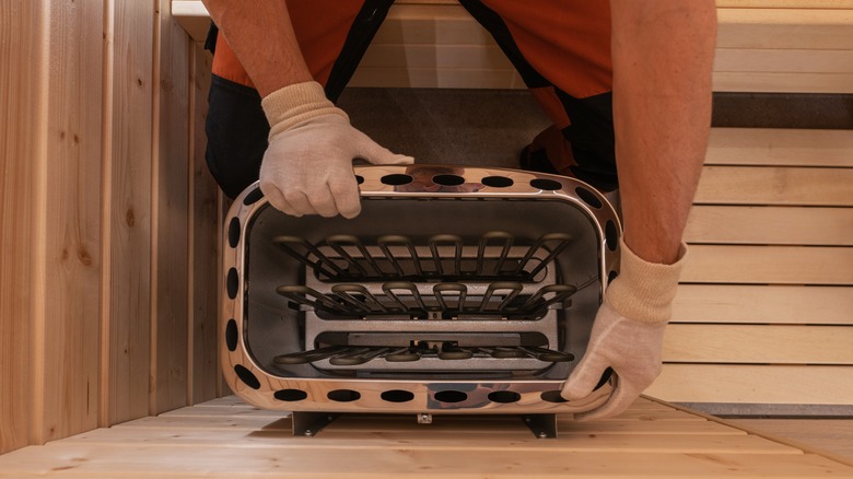 Installing a sauna heater