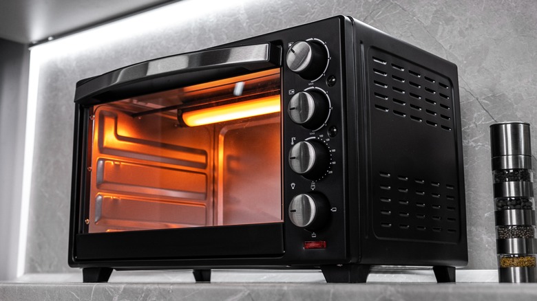 Black toaster oven