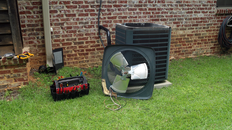 accessing HVAC unit repair