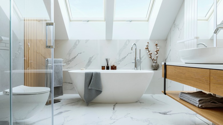 white modern bathroom