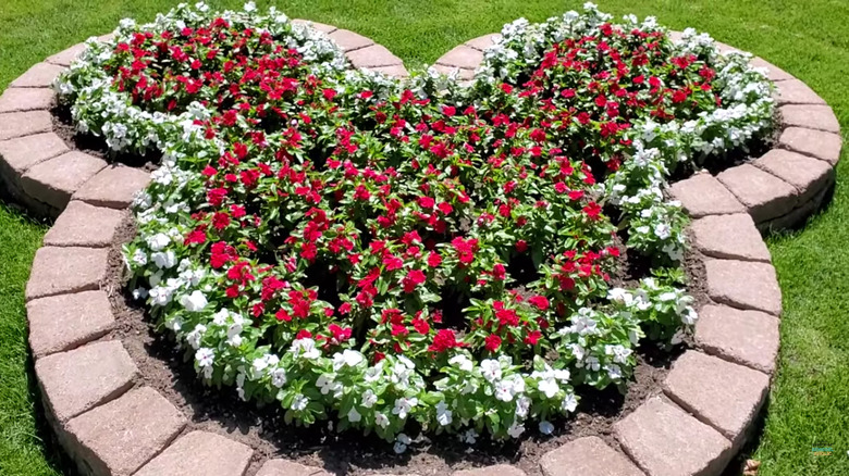 Mickey Mouse-shaped garden