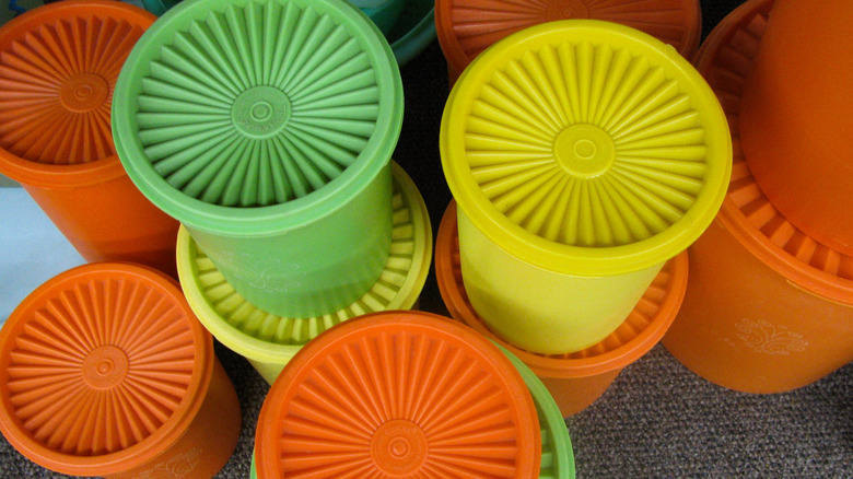 vintage Tupperware containers