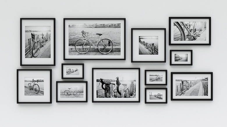 Bicycle gallery wall