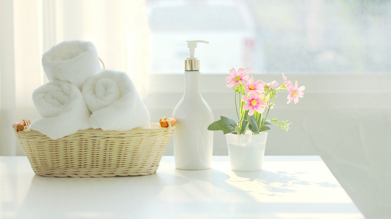 white bathroom 