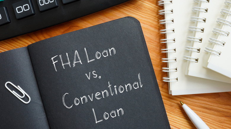 FHA vs. conventional loan sketch