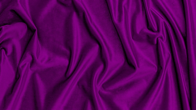 close up of purple velvet