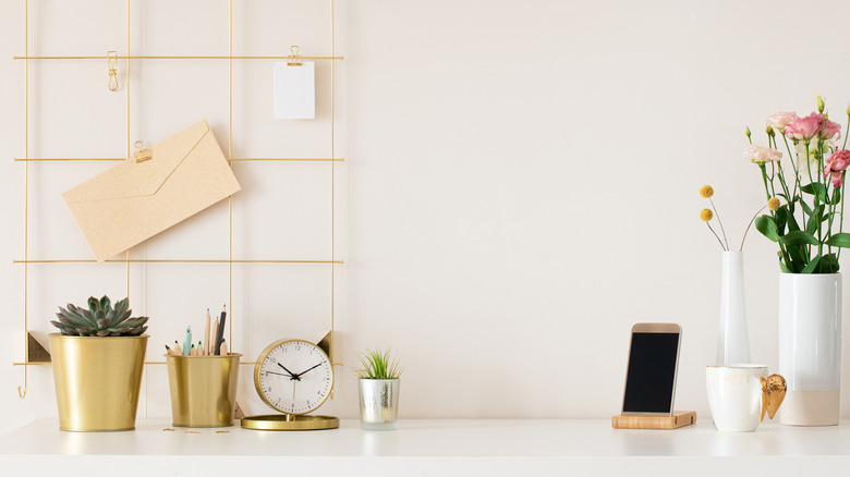 rose gold cute desk accessories