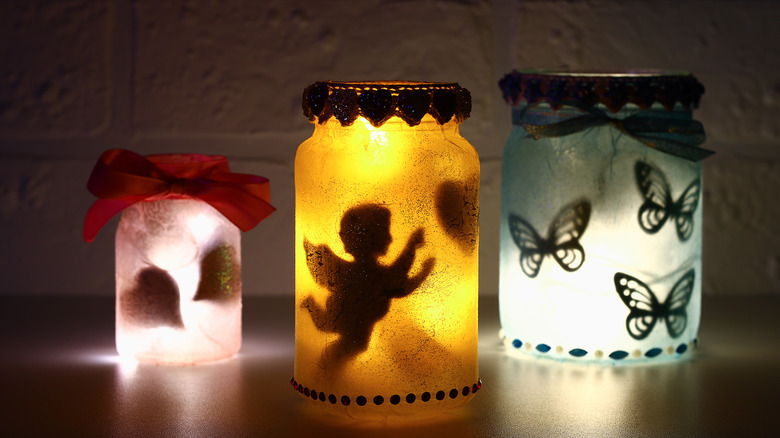 lanterns with fantasy motifs