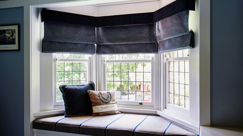 reading nook by a window