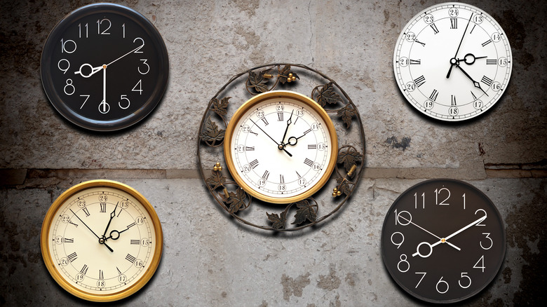 multiple clocks with time zones
