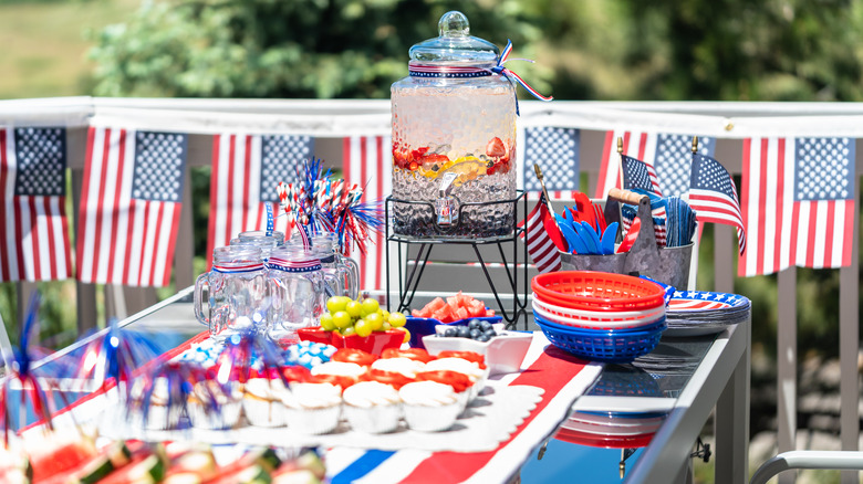 fourth of july table decor